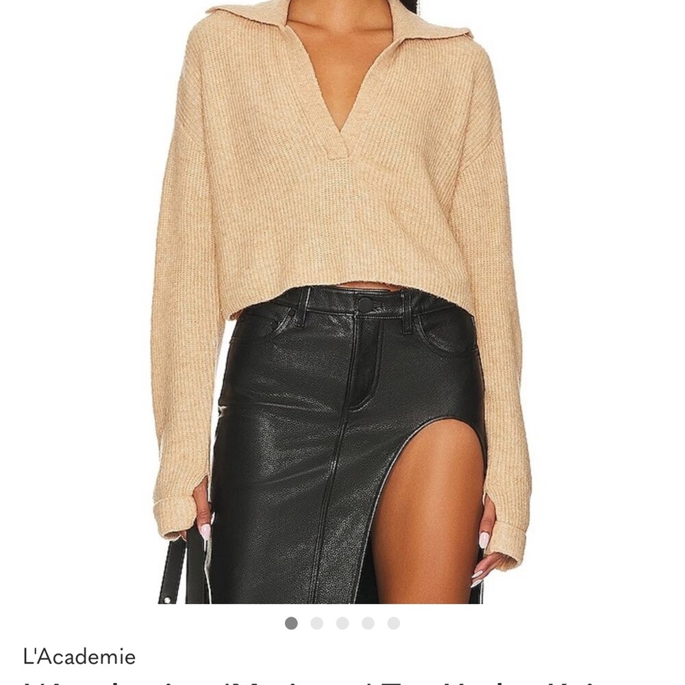 L'Academie Women's Tan Sweater size small